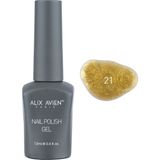 UV Kalıcı Sarı Simli Jel Oje 21 - Gel Polish - 12 ml