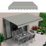 UV Korumalı Güneşlik Barınağı ile Tente Yedek Kumaş. Geri Çekilebilir Veranda Tente Yedek Kumaş - Güverte ve Verandalar için Su Geçirmez Gölgelik Örtüsü UV Dayanıklı Polyester Kolay Kurulum