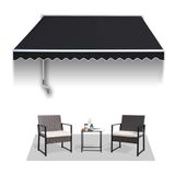 UV Korumalı Güneşlik Barınağı ile Tente Yedek Kumaş. Su Geçirmez Geri Çekilebilir Veranda Gölgelik Yedek Kumaş - Windows Kapıları için %100 UV Dayanıklı 280g Polyester Güneşlik Kapağı Marke