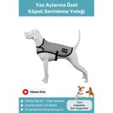 Uv Korumalı Köpek Serinleme Yeleği Ayarlanabilir Çift Katmanlı Özel Kumaş Serinletici Mont Yelek