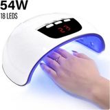Uv LED Jel Tırnak Kurutucu Kızılötesi Sensör LCD Ekran 18 LED