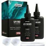 Uv Reçine 200G - Yükseltilmiş Şeffaf Sert Tip Uv Tutkal - Uv Işık Kullanarak Hızlı Sertleşe - Çok Renkli