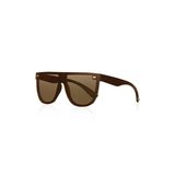 Uv400 Göz Koruyucu Trend Unisex Güneş Gözlüğü Kahve Model 1020