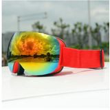 UV400 Korumalı Anti-Sis Çift Katman Orange Lens Snowboard Kayak Gözlüğü