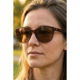 UV400 Polarize Kadın Güneş Gözlüğü 1350 C8484 - TR90 Esnek Dayanıklı Çerçeve - Kahverengi