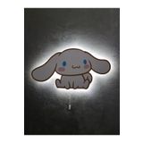 UViolets Dekoratif Ahşap Baskılı Hello Kitty (CİNNAMOROLL) Çocuk Odası Gece Lambası 38*20