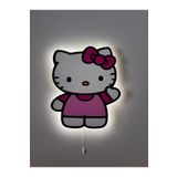 UViolets Dekoratif Ahşap Baskılı Hello Kitty Çocuk Odası Gece Lambası 27*32