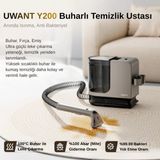 Uwant 15.000Pa Emiş Gücü 100℃ Buharlı Halı Yıkama ve Leke Çıkartma Makinesi By200 - Gri
