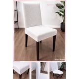 UY STYLE Bohem Lastikli Sandalye Kılıf 1 Adet - 35 x 50 cm - Krem