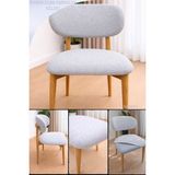 UY STYLE Jakarli Kumaş Bohem Elma Sandalye Kılıfı,esnekli ,lastikli ,leke Tutmaz (1 Adet) - 45 x 51 cm - Taş - Gri