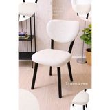 UY STYLE Jakarli Kumaş Elma Sandalye Kılıfı ,lastikli,esnekli Sandalye Örtüsü(Çubuk Desen) 1 Adet - 45 x 51 cm - Krem