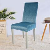Uy Style Tekstil Uy Style Kadife Sandalye Kılıfı ,sandalye Örtüsü Lastikli , 1 Adet - Turkuaz - 35 x 50 cm
