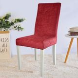 Uy Style Tekstil Uy Style Kadife Sandalye Kılıfı ,sandalye Örtüsü Lastikli , 6 Adet - Kırmızı - 35 x 50 cm