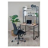 Uyan Ev Ürünleri Lux Raflı Çalışma Masası Çok Amaçlı Dekoratif 2 Kitaplık Raflı Çalışma Masası Çam