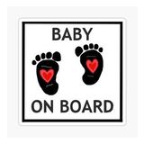 Uyarı Arabada Bebek Var Sticker oto Etiket 18cm MD10