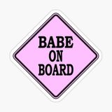 Uyarı Arabada Bebek Var Sticker oto Etiket 18cm MD12