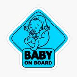 Uyarı Arabada Bebek Var Sticker oto Etiket 18cm MD19