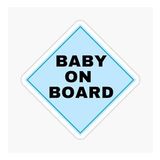 Uyarı Arabada Bebek Var Sticker oto Etiket 18cm MD3