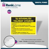 Uyarı Ikaz Levhası - Iş Güvenliği Talimat Uyarısı