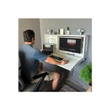 Uyart Home Minimal Katlanır Duvar Masası Laptop Ve Monitör Uyumlu Metal Home Office Çalışma Masası