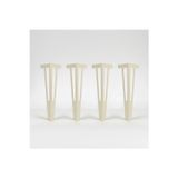 Uyart Home Uyart S1 Apex Metal Bej Masa Ayağı – Dekoratif Modern Masa Ayağı – 72 Cm