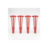 Uyart Home Uyart S1 Apex Metal Kırmızı Masa Ayağı – Dekoratif Modern Masa Ayağı – 72 Cm