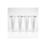 Uyart Home Uyart S1 Apex Metal Krom Masa Ayağı – Dekoratif Modern Masa Ayağı – 72 Cm
