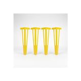 Uyart Home Uyart S1 Apex Metal Sarı Masa Ayağı – Dekoratif Modern Masa Ayağı – 72 Cm