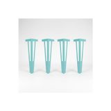 Uyart Home Uyart S1 Apex Turkuaz Metal Masa Ayağı – Dekoratif Modern Masa Ayağı – 72 Cm
