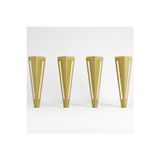 Uyart Home Uyart S10 Blade Gold Metal Masa Ayağı – Modern Çizgili Tasarım – 72 Cm