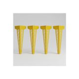 Uyart Home Uyart S11 Hexa Sarı Metal Masa Ayağı – Petek Desenli Dekoratif Tasarım – 72 Cm