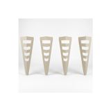 Uyart Home Uyart S13 Titan Bej Metal Masa Ayağı – Geometrik Katmanlı Tasarım – 72 Cm