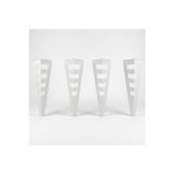 Uyart Home Uyart S13 Titan Metal Beyaz Masa Ayağı – Geometrik Katmanlı Tasarım – 72 Cm