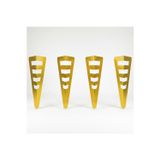 Uyart Home Uyart S13 Titan Sarı Metal Masa Ayağı – Geometrik Katmanlı Tasarım – 72 Cm