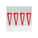 Uyart Home Uyart S14 Axis Kırmızı Metal Masa Ayağı – Minimal Modern Tasarım – 72 Cm