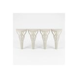 UYART HOME UYART S2 Flora Bej Metal Masa Ayağı – Dekoratif Modern Masa Ayağı – 72 cm
