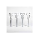 Uyart Home Uyart S2 Flora Gri Metal Masa Ayağı – Dekoratif Modern Masa Ayağı – 72 Cm