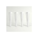 Uyart Home Uyart S3 Vector Beyaz Metal Masa Ayağı – Modern Çizgili Tasarım – 72 Cm