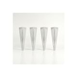 Uyart Home Uyart S3 Vector Gri Metal Masa Ayağı – Modern Çizgili Tasarım – 72 Cm