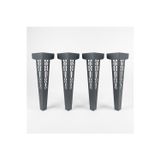 Uyart Home Uyart S4 Orion Antrasit Metal Masa Ayağı – Geometrik Desenli Tasarım – 72 Cm