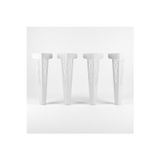 Uyart Home Uyart S4 Orion Beyaz Metal Masa Ayağı – Geometrik Desenli Tasarım – 72 Cm