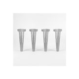 Uyart Home Uyart S4 Orion Grey Metal Masa Ayağı – Geometrik Desenli Tasarım – 72 Cm