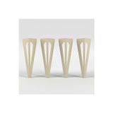 Uyart Home Uyart S6 Arrow Bej Metal Masa Ayağı – Modern Keskin Tasarım – 72 Cm