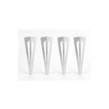 Uyart Home Uyart S6 Arrow Krom Metal Masa Ayağı – Modern Keskin Tasarım – 72 Cm