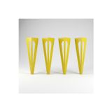Uyart Home Uyart S6 Arrow Sarı Metal Masa Ayağı – Modern Keskin Tasarım – 72 Cm