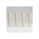 Uyart Home Uyart S7 Wing Bej Metal Masa Ayağı – Dekoratif Kanat Desenli Tasarım – 72 Cm