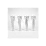 Uyart Home Uyart S7 Wing Beyaz Metal Masa Ayağı – Dekoratif Kanat Desenli Tasarım – 72 Cm