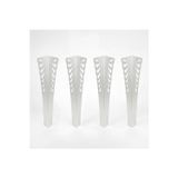Uyart Home Uyart S7 Wing Krom Metal Masa Ayağı – Dekoratif Kanat Desenli Tasarım – 72 Cm