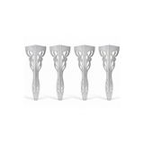 Uyart Home Uyart S8 Flame Gri Metal Masa Ayağı – Dekoratif Alev Desenli Tasarım – 72 Cm
