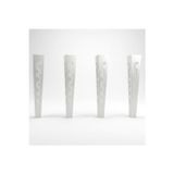 Uyart Home Uyart S9 Rhythm Krom Metal Masa Ayağı – Çizgili Dekoratif Tasarım – 72 Cm